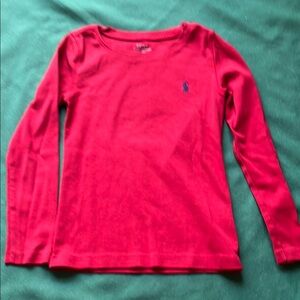 Polo by Ralph Lauren Red Long Sleeve Tee